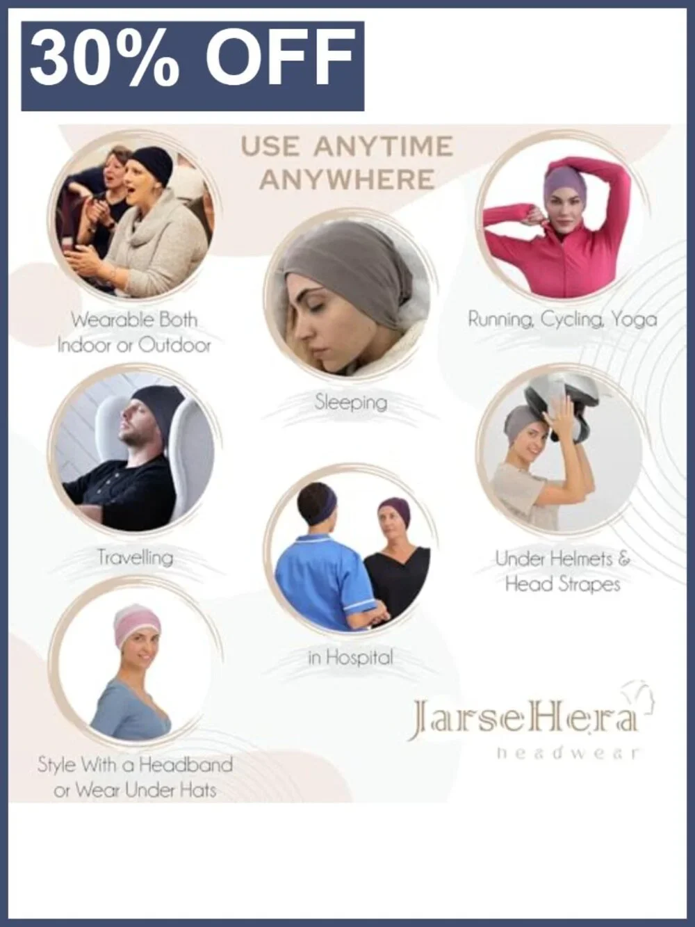 Viscose Cotton Slouchy Beanie Chemo Headwear Soft Knit Caps for Women